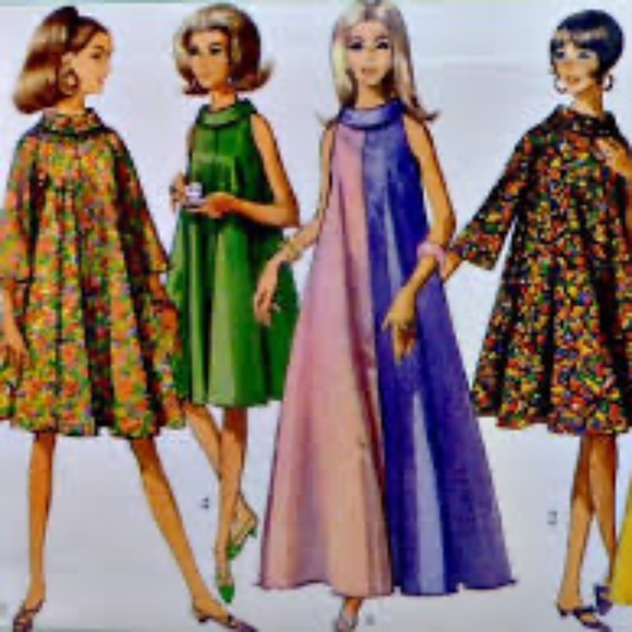 Vintage Garnet Trapeze Shift Dress - Picture 10 of 12